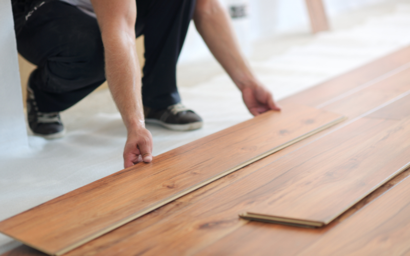 Instalação de piso laminado
